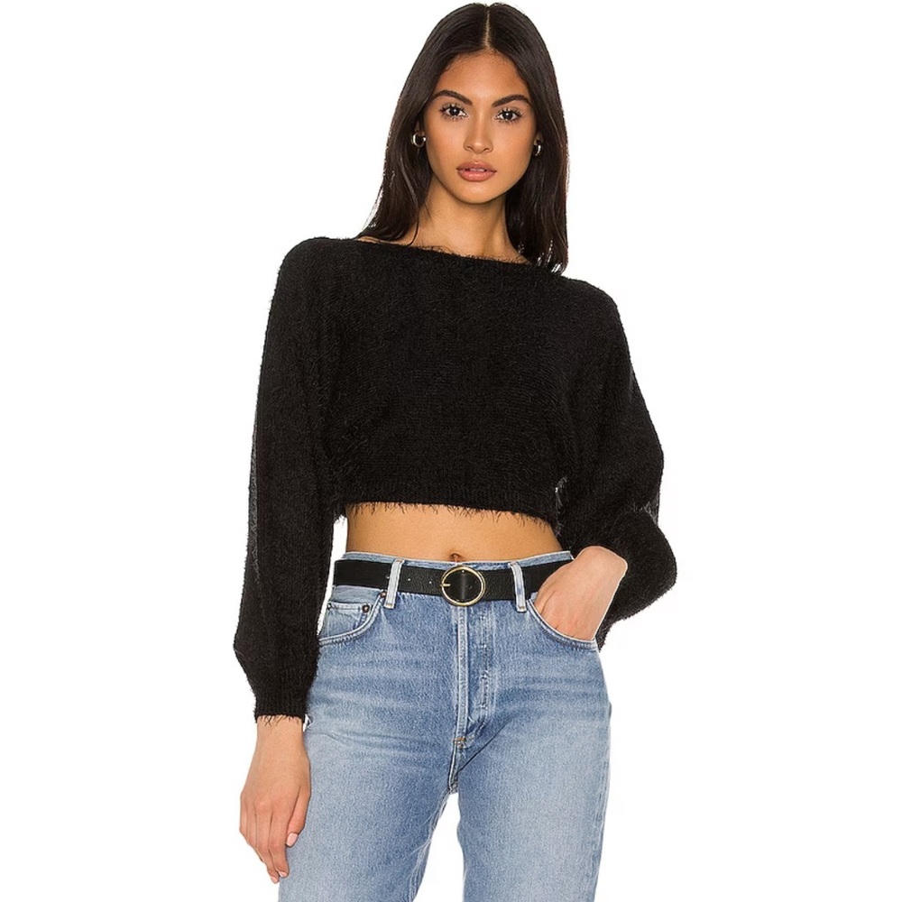 REVOLVE SUPERDOWN AVA CROPPED SWEATER